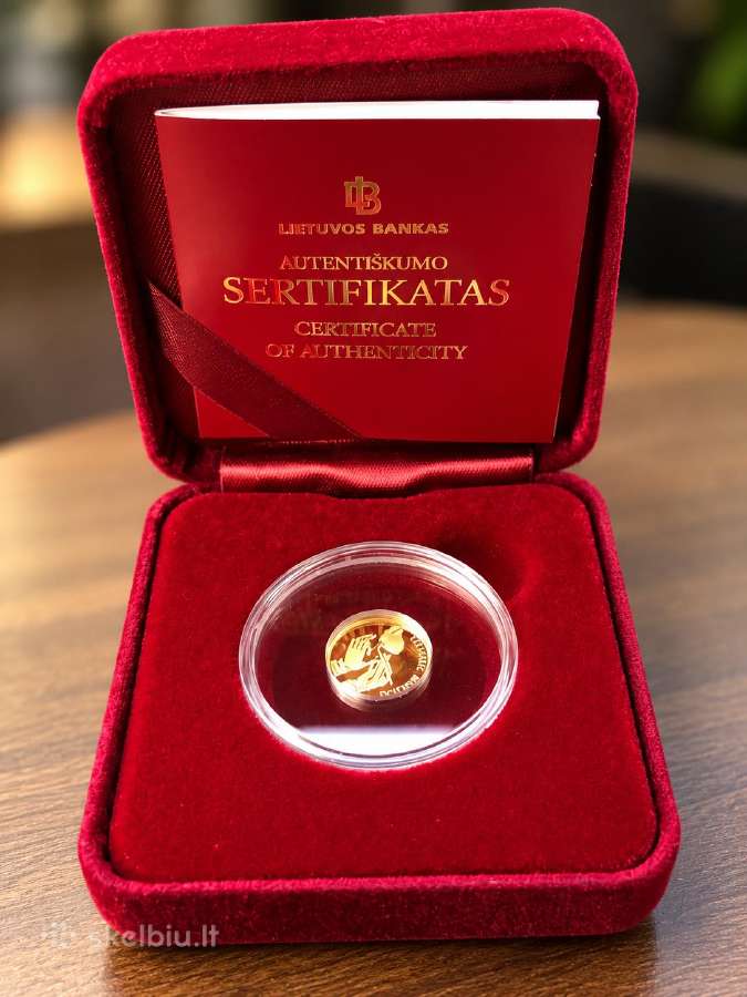 2012 m. 10 litų auksinė moneta „Lietuvos mokslas - nuotraukos Nr. 2