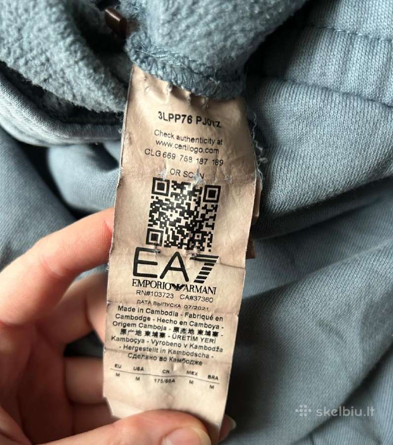 „Ea7 Emporio Armani“ sportinės kelnės - nuotraukos Nr. 6