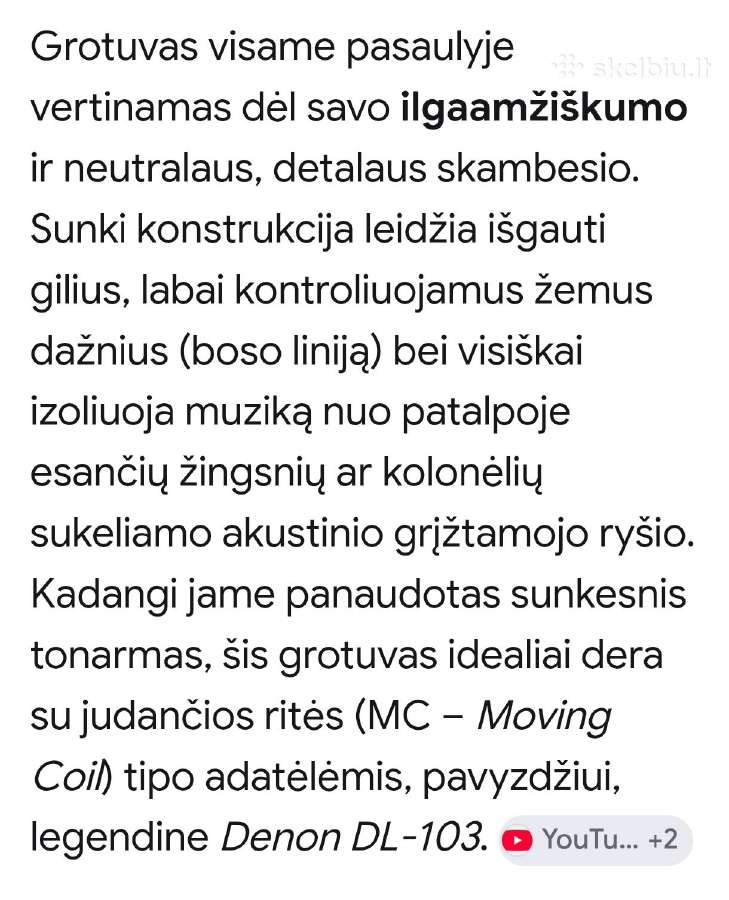 Yamaha GT-750 plokštelių grotuvas - nuotraukos Nr. 14