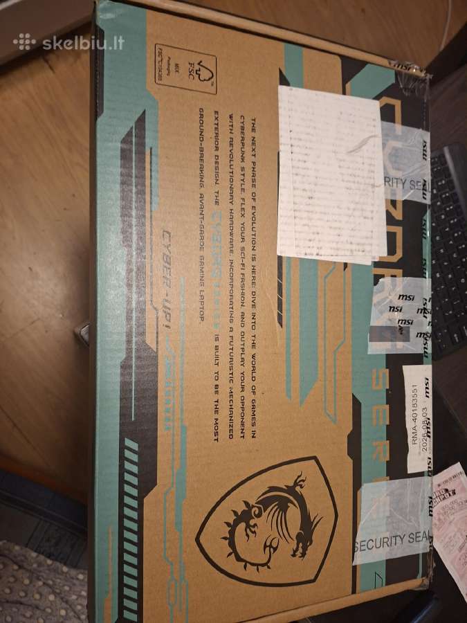 13 gen i7 rtx 5060 8gb SSD 512 RAM ddr5 16 GB - nuotraukos Nr. 8