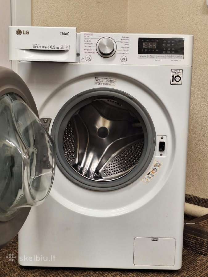 LG Thinq Inverter Direct Drive skalbimo mašina - nuotraukos Nr. 4