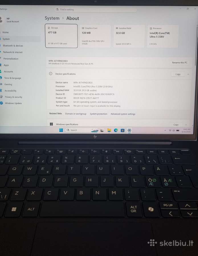 Hp Elitebook X G1i 14 Ai - nuotraukos Nr. 7