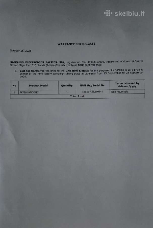 Samsung Bespoke Ai 9 serijos skalbimo mašina - nuotraukos Nr. 2