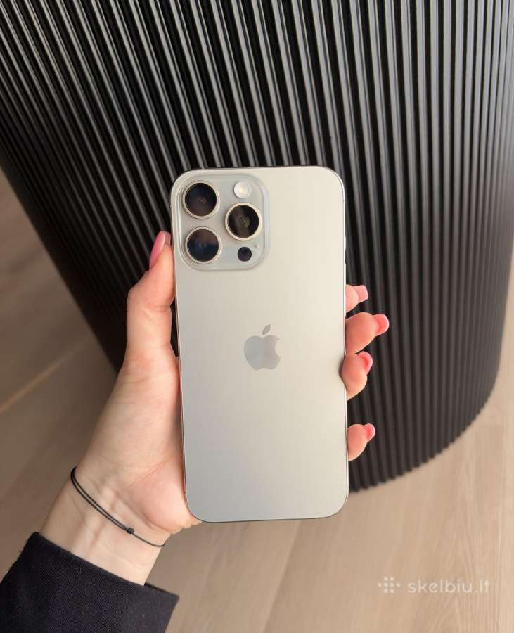 iPhone 16 pro max 256 GB Natural Titanium spalvos - nuotraukos Nr. 2
