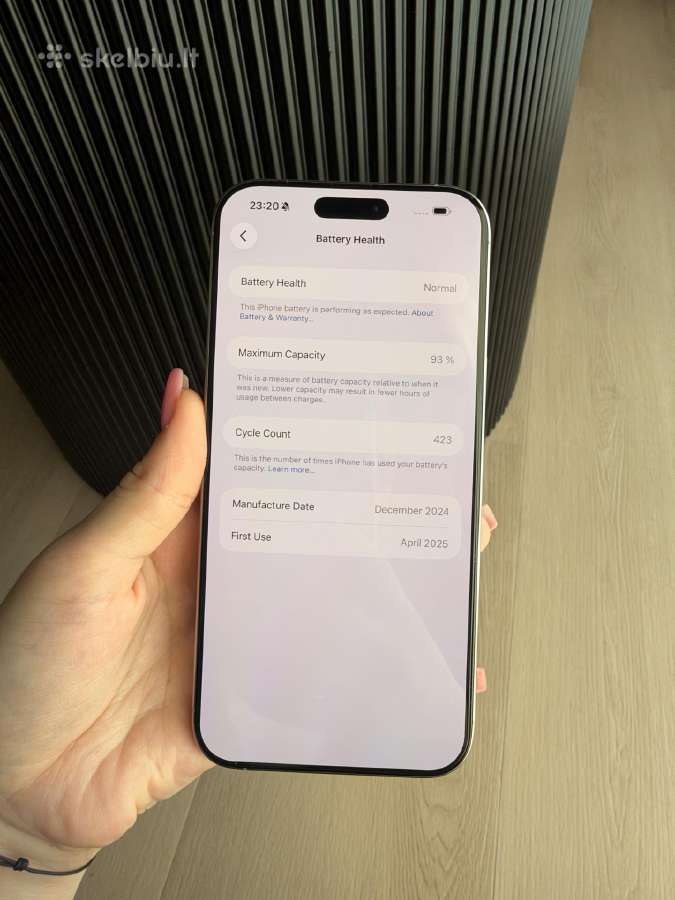 iPhone 16 pro max 256 GB Natural Titanium spalvos - nuotraukos Nr. 9