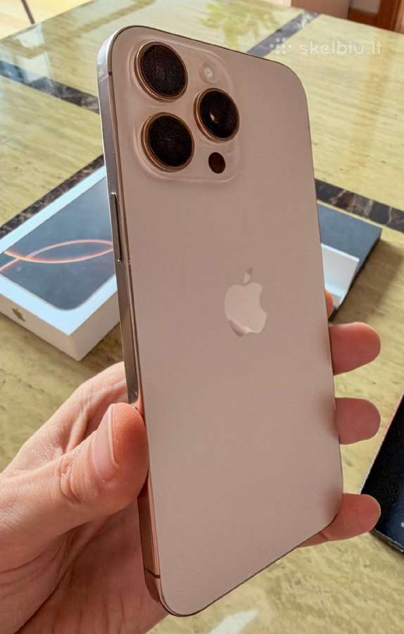 iPhone 16 Pro Max 256gb Desert Titanium 100% bat. - nuotraukos Nr. 3