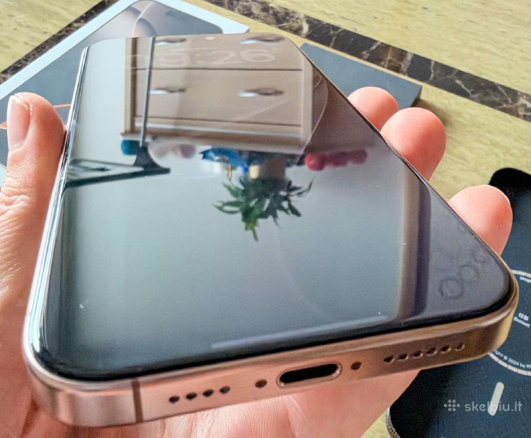 iPhone 16 Pro Max 256gb Desert Titanium 100% bat. - nuotraukos Nr. 4