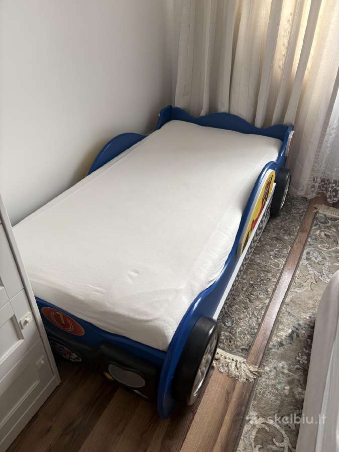 Vaikiška automobilio lova su Lonas čiužiniu - nuotraukos Nr. 3