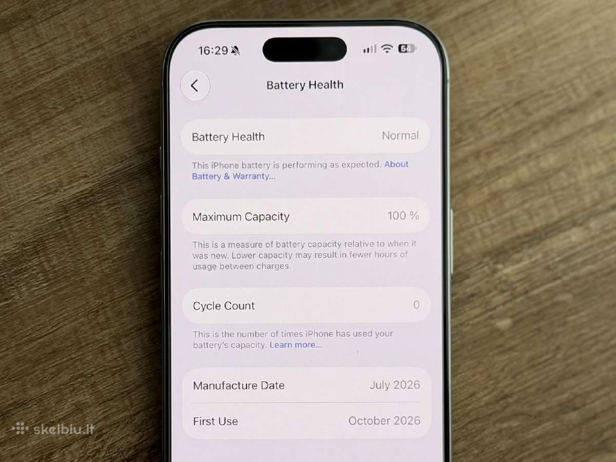 iPhone 16 Pro 128gb - nuotraukos Nr. 6