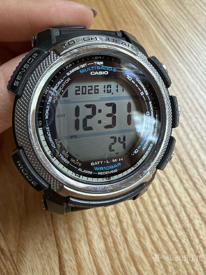 Originalus Casio Pro Trek Prw-2000 laikrodis - nuotraukos Nr. 5