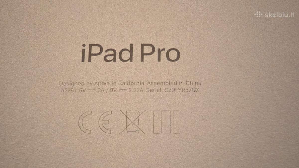 Apple iPad Pro 11" (4 kartos / M2) 256gb Wi-fi + - nuotraukos Nr. 5