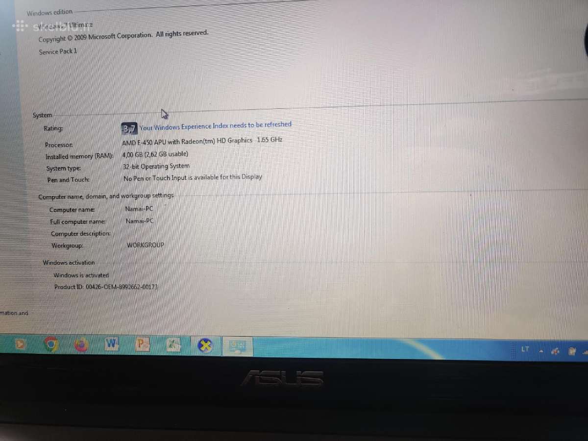 Nešiojamas kompiuteris Asus X53u/ Radeon/amd - nuotraukos Nr. 10