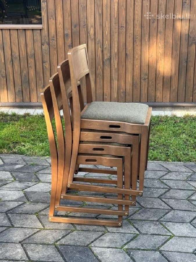 Modernios medinės kėdės - nuotraukos Nr. 7