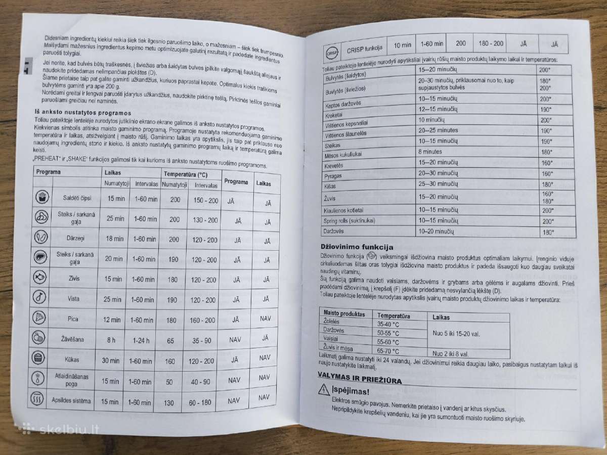 Karšto oro gruzdintuvė Ariete 7l - nuotraukos Nr. 10