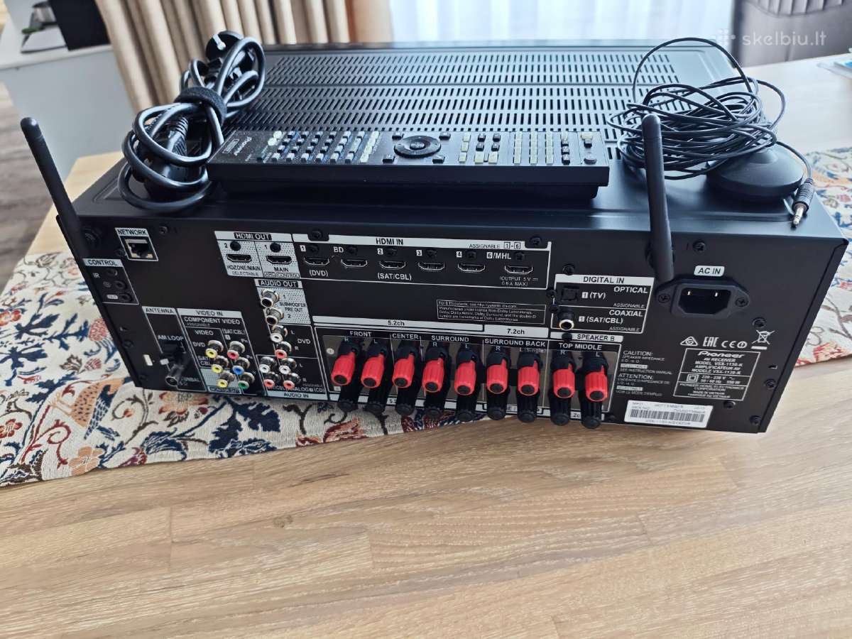 Pioneer Vsx-1130-k 7.2 AV resyveris - nuotraukos Nr. 3