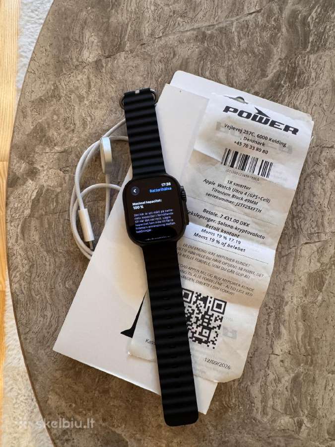 Apple Watch Ultra 4 49mm Black - nuotraukos Nr. 3
