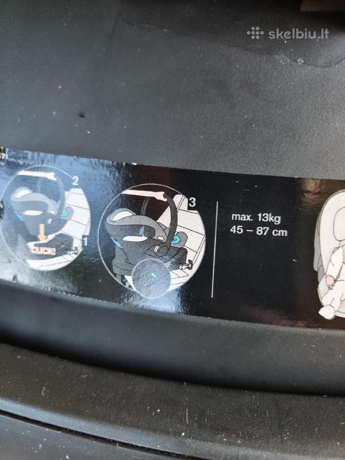 Automobilinė kėdutė su baze - nuotraukos Nr. 3