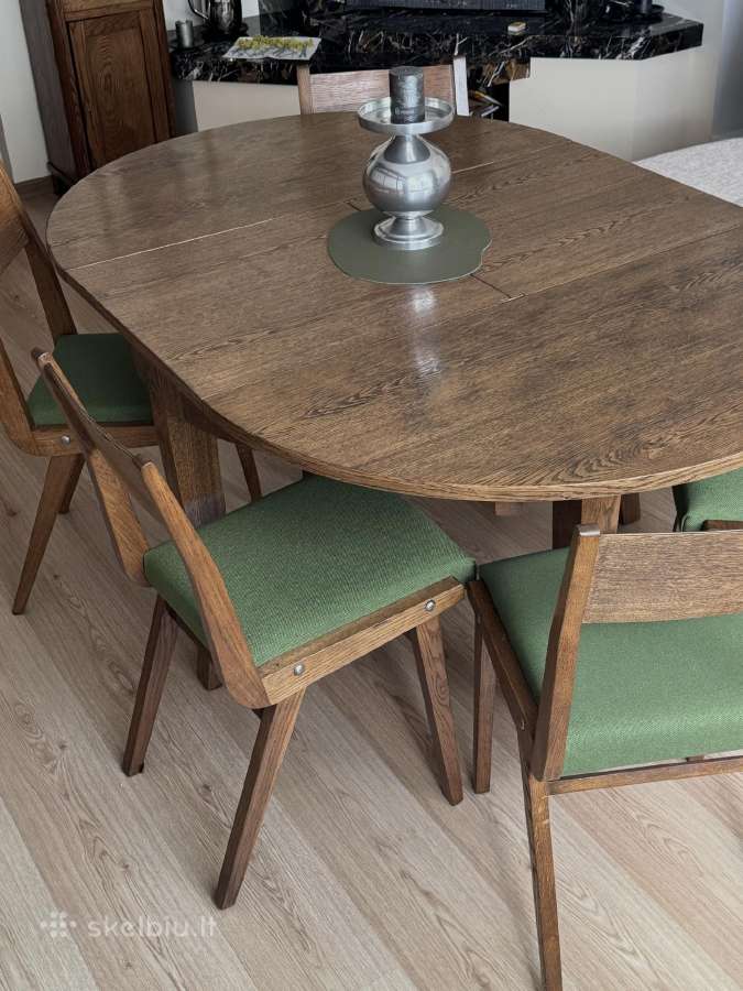 Vintage ąžuolo kėdės - nuotraukos Nr. 4