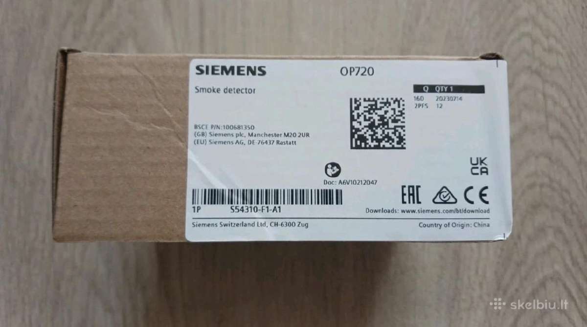 Siemens Op720 dūmų detektoriai - nuotraukos Nr. 2