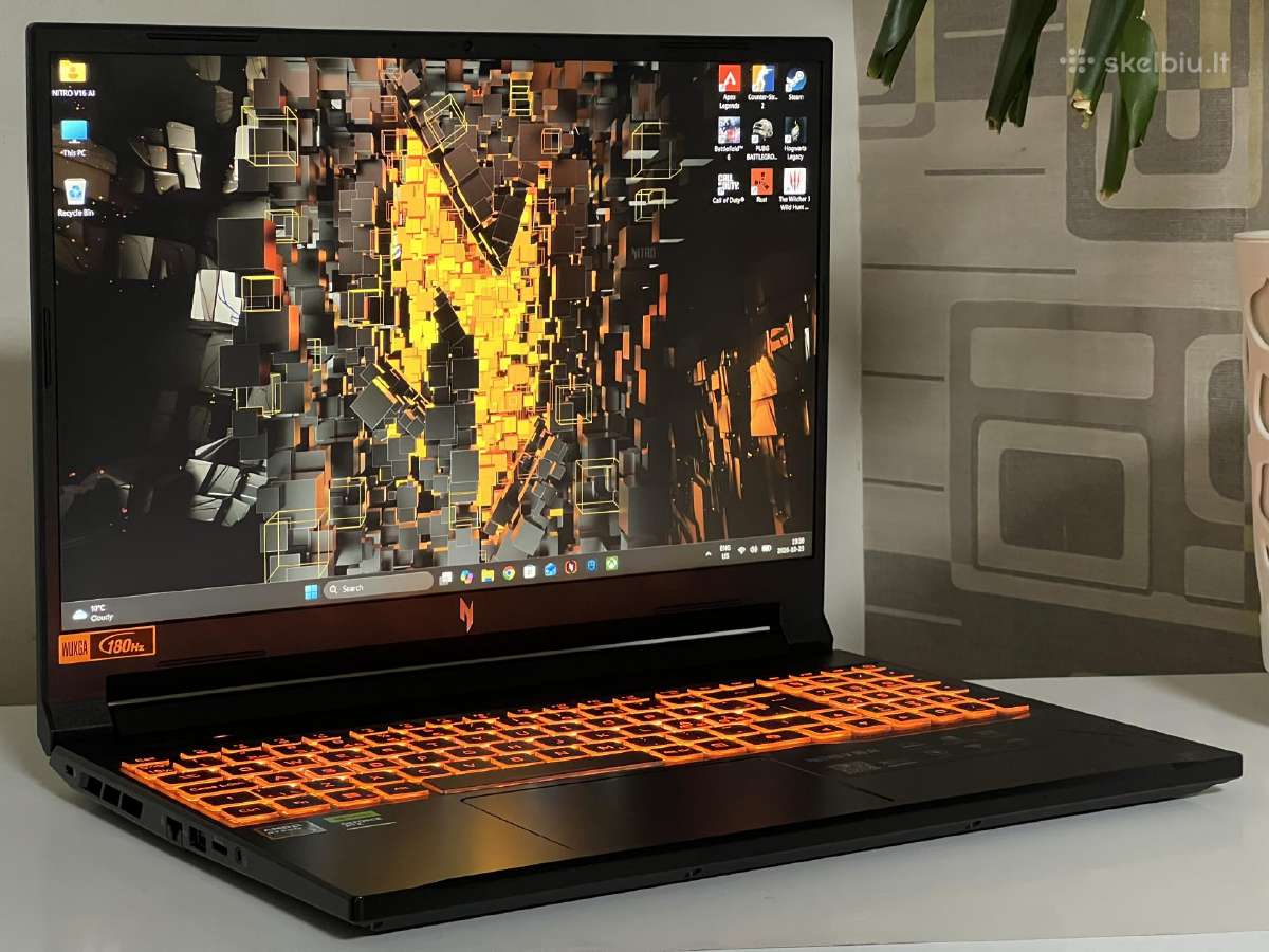 Parduodamas Nitro V16 su Rtx 5060, Ryzen 7, 180hz. - nuotraukos Nr. 2