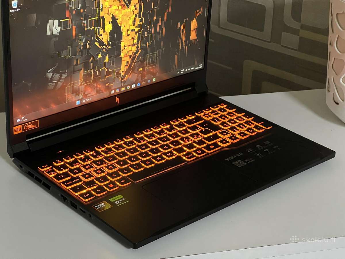 Parduodamas Nitro V16 su Rtx 5060, Ryzen 7, 180hz. - nuotraukos Nr. 3