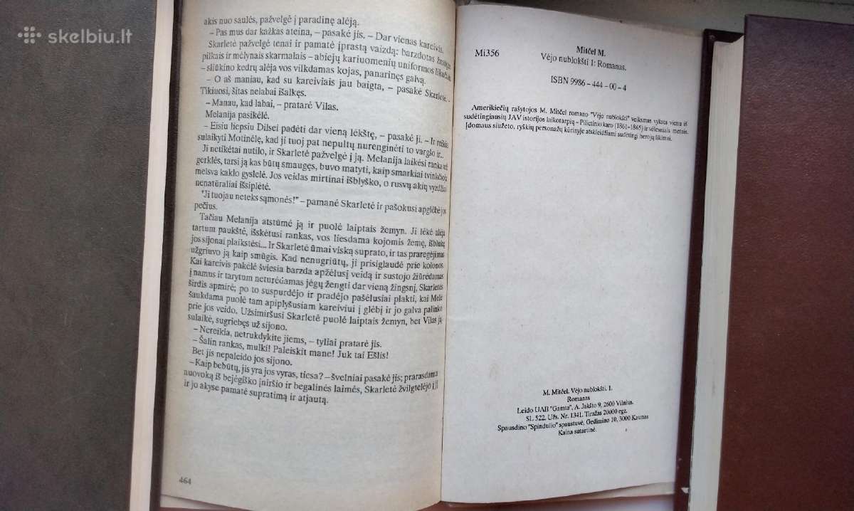 M. Mitčel. Vėjo nublokšti. Pirma dalis - nuotraukos Nr. 8