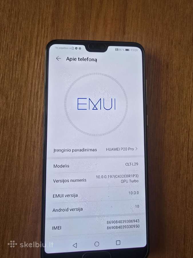 Huawey P20 Pro 6gb RAM, 128gb atmintis - nuotraukos Nr. 8