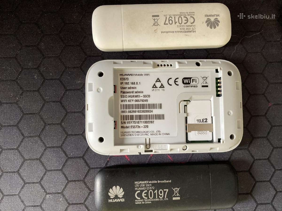 Modemai Huawei E5573-e3372 - nuotraukos Nr. 3