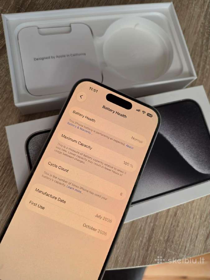 iPhone 15 pro 256gb - nuotraukos Nr. 4
