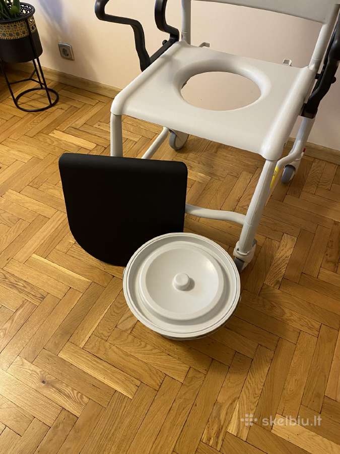Neįgaliojo tualeto dušo kėdė su ratukais - nuotraukos Nr. 7