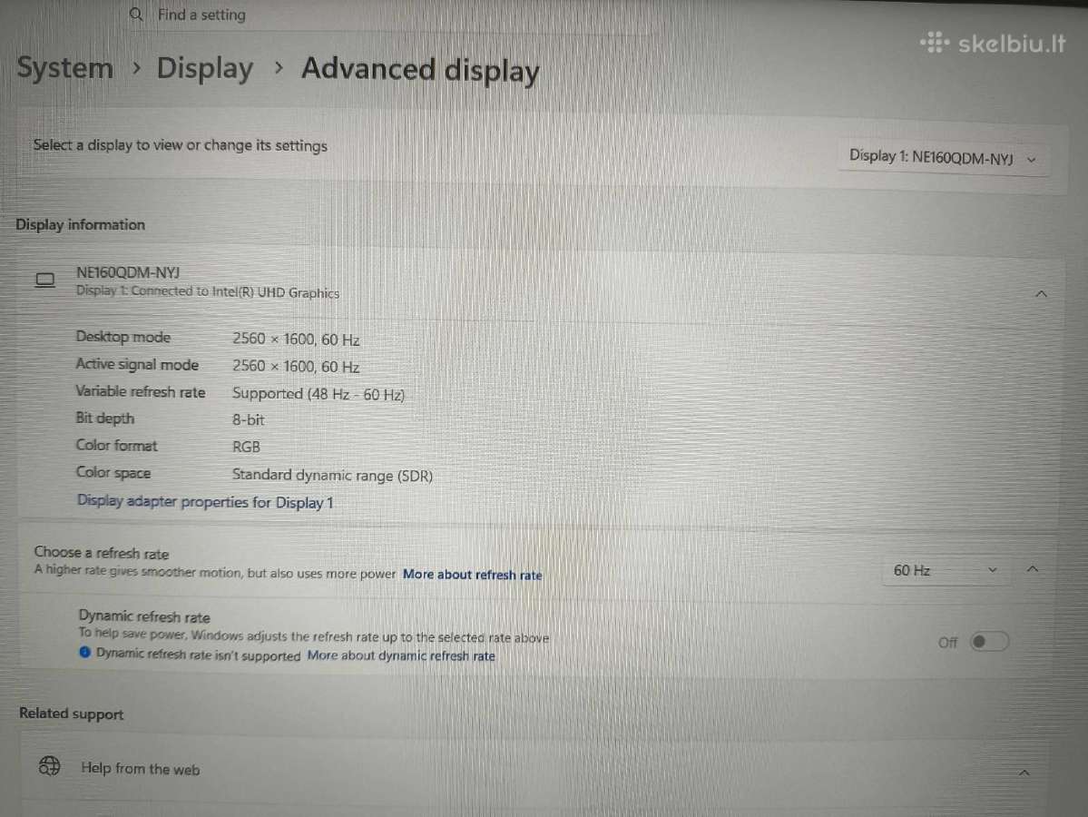 Thinkpad P16 i7-12800hx 32gb 512gb A1000 4gb 0% - nuotraukos Nr. 6