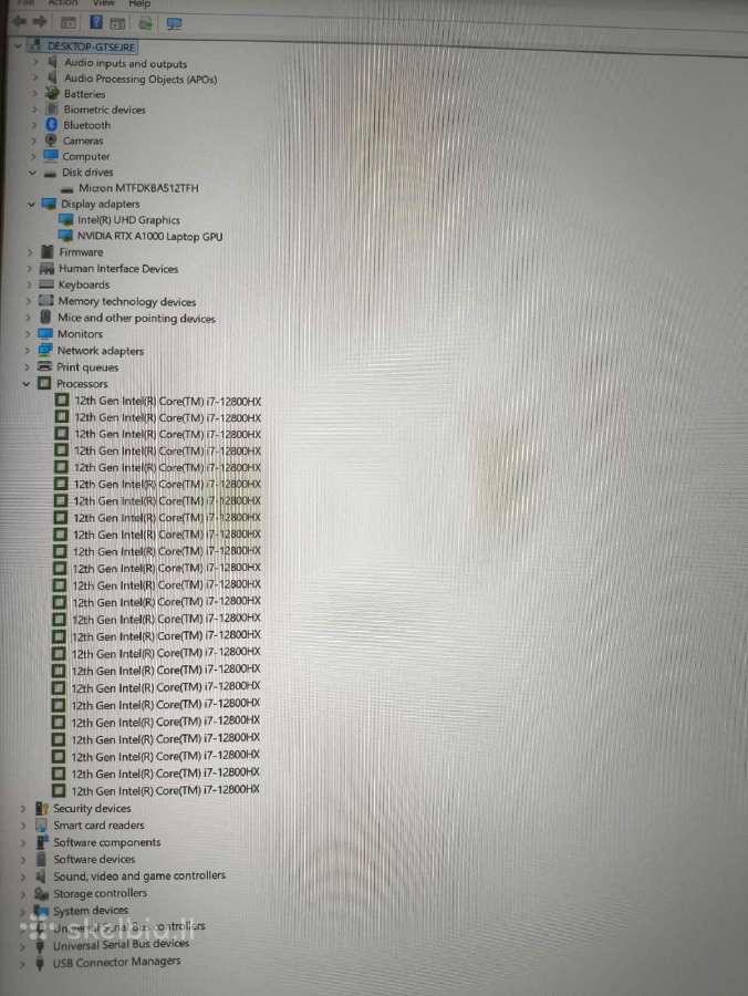 Thinkpad P16 i7-12800hx 32gb 512gb A1000 4gb 0% - nuotraukos Nr. 5