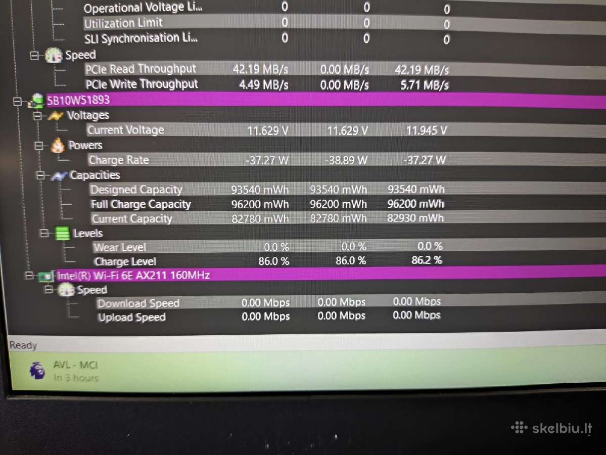 Thinkpad P16 i7-12800hx 32gb 512gb A1000 4gb 0% - nuotraukos Nr. 8