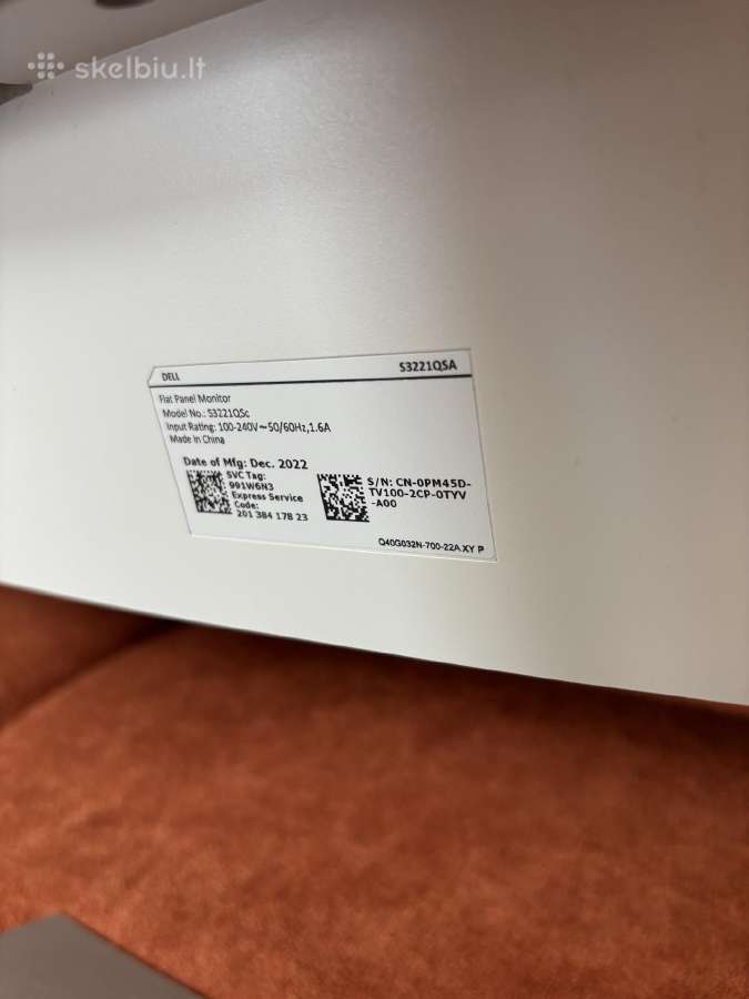 Monitorius Dell S3221qsa 32 4k Freesync - nuotraukos Nr. 4