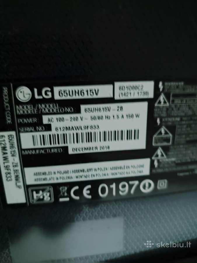 LG 65uh615v – 65 TV - nuotraukos Nr. 4