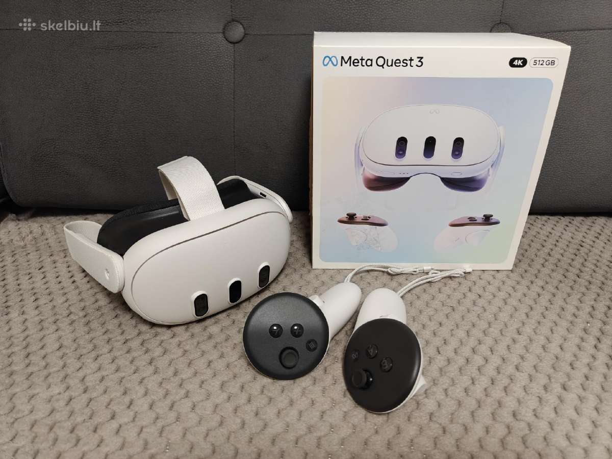 Oculus Meta Quest 3 512gb su arba be Charging dock - nuotraukos Nr. 2