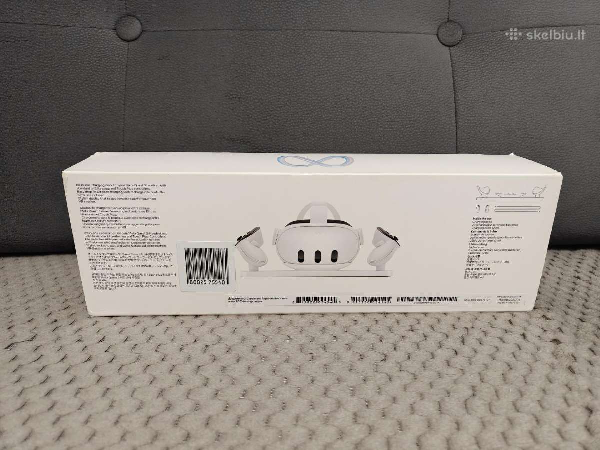 Oculus Meta Quest 3 512gb su arba be Charging dock - nuotraukos Nr. 12