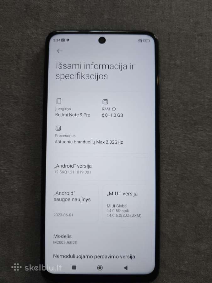 Parduodu redmi note 9 pro - nuotraukos Nr. 3