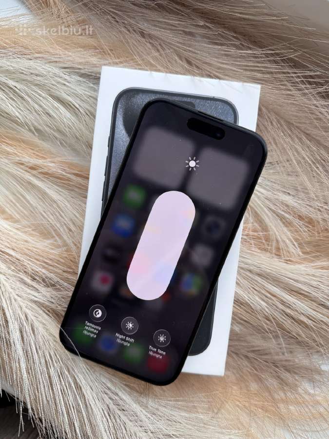 Apple iPhone 15 Pro Black Titanium 128gb - nuotraukos Nr. 8