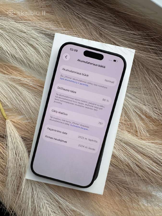 Apple iPhone 15 Pro Black Titanium 128gb - nuotraukos Nr. 9