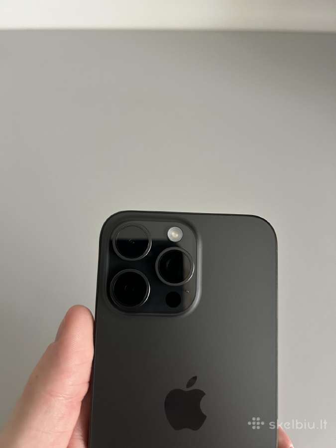 iPhone 15 Pro Max 256 GB Black Titanium - nuotraukos Nr. 9