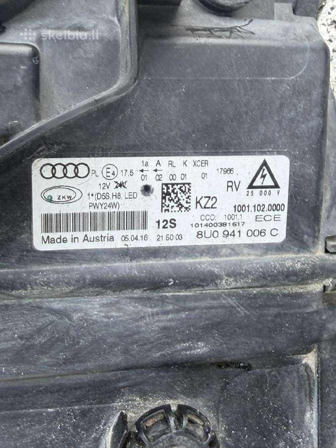Audi Q3 8u LED žibintai 2015–2018 m. - nuotraukos Nr. 4
