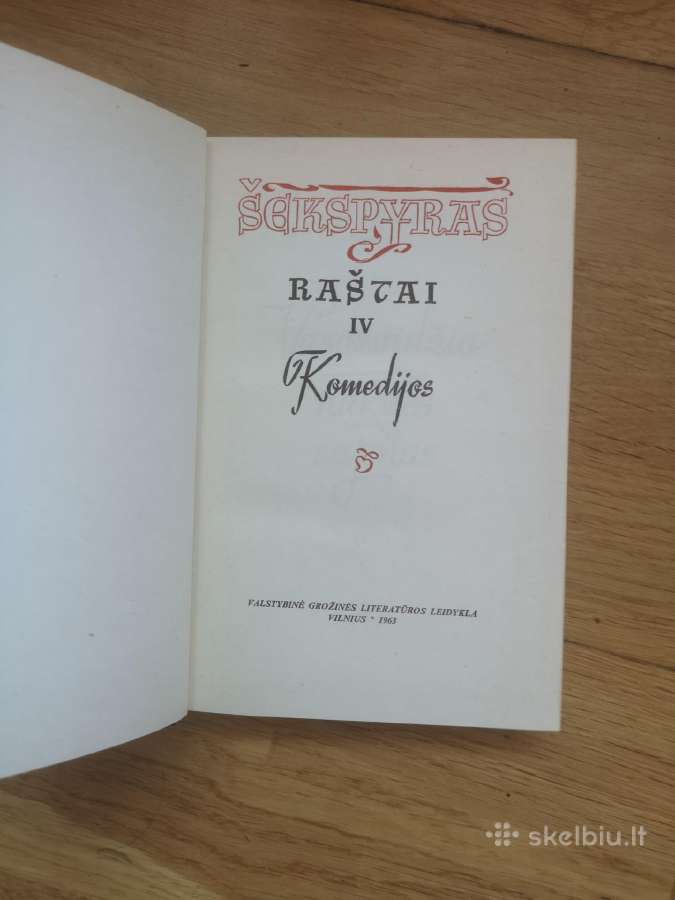 Šekspyras Raštai - nuotraukos Nr. 6