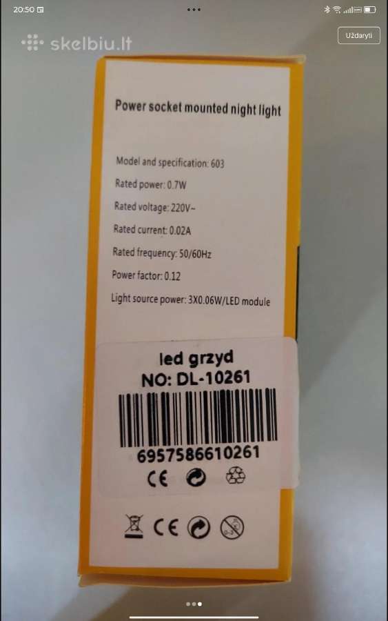 LED lempa grybas - nuotraukos Nr. 3