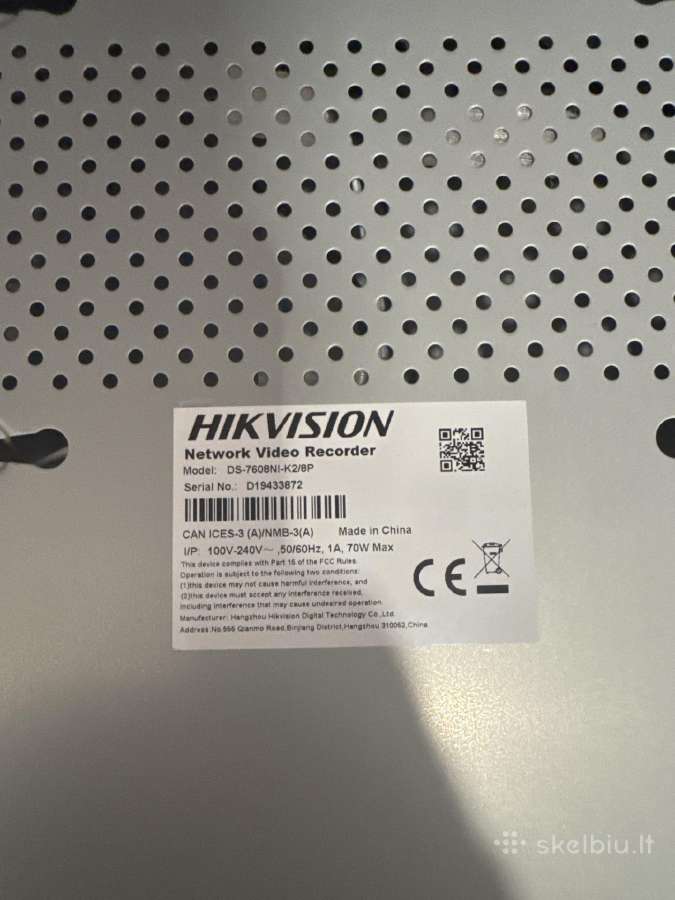 Hikvision Nvr DS-7608ni-k2/8p - nuotraukos Nr. 3