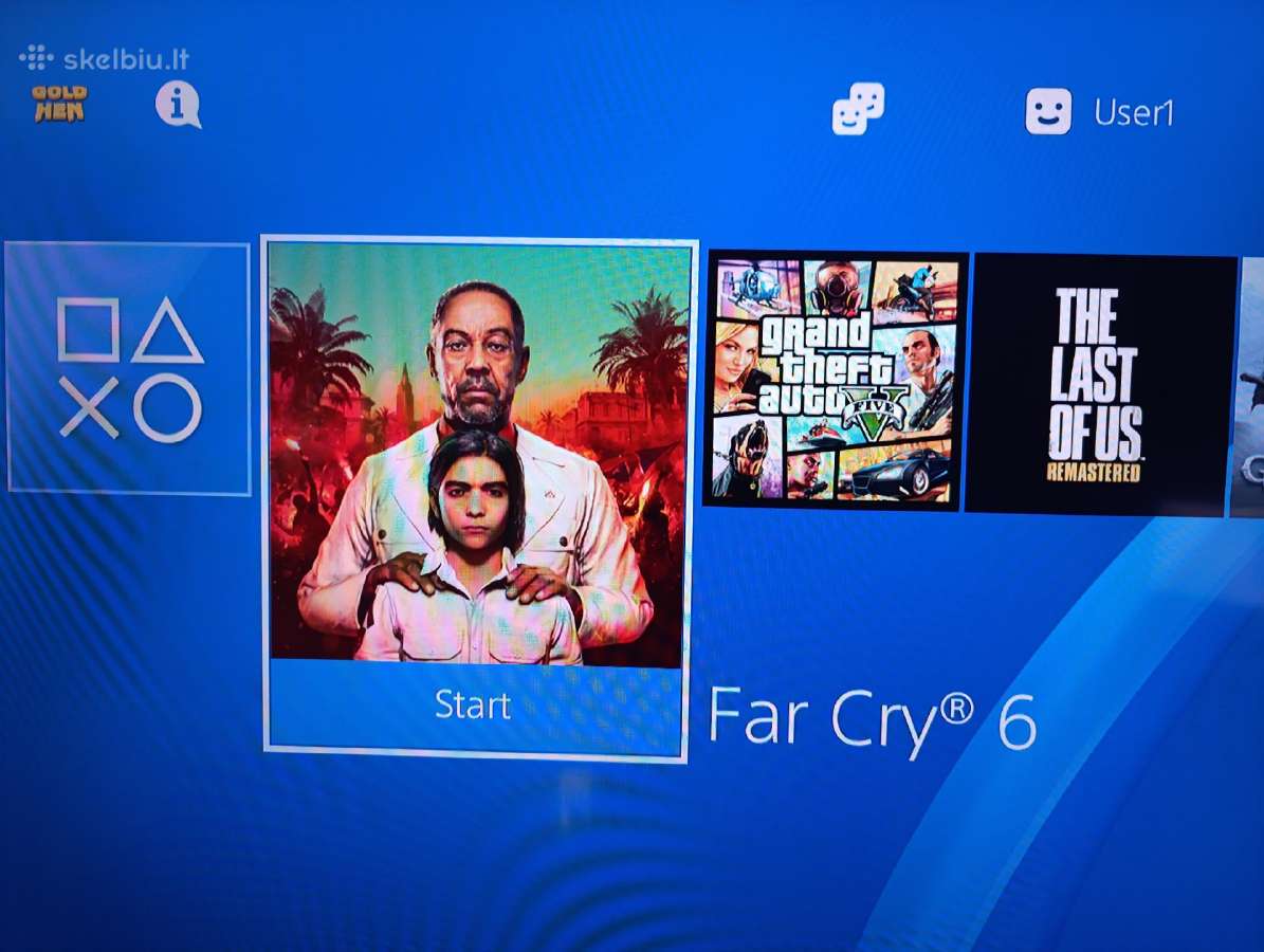 Playstation 4 slim atrišta Golden Hen 500 GB - nuotraukos Nr. 3