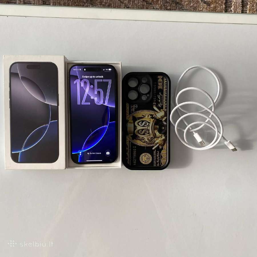 Parduodu arba keičiu iPhone 16 Pro 256gb, Black - nuotraukos Nr. 2