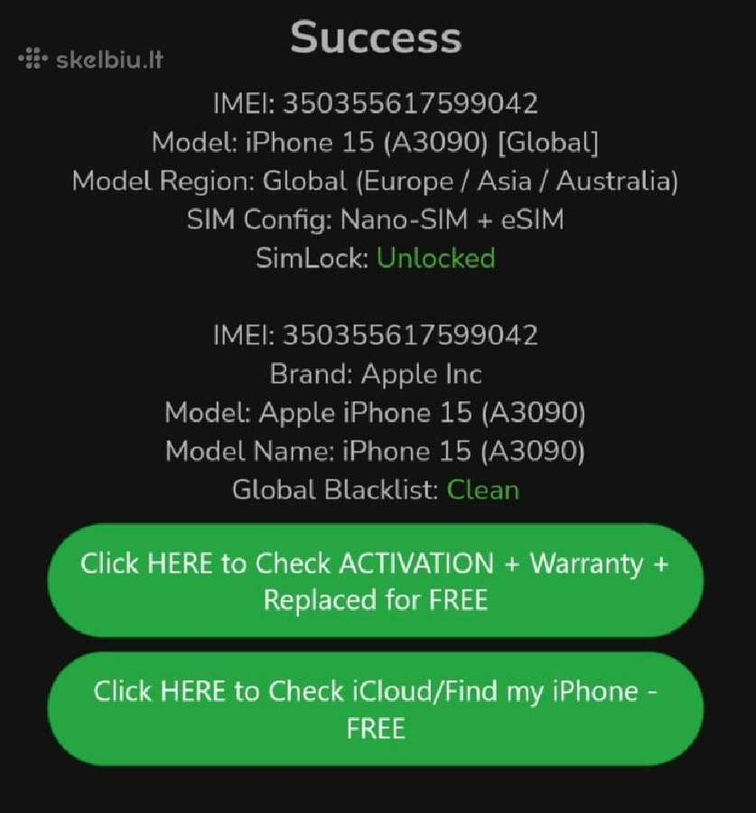 Puikios būklės šeimos iPhone 15, komplektas - nuotraukos Nr. 5