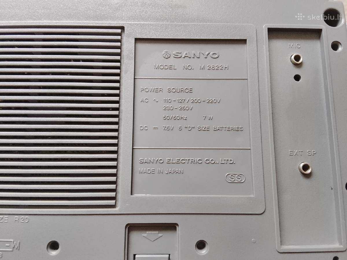 Sanyo M2822h kasetnikas - nuotraukos Nr. 8