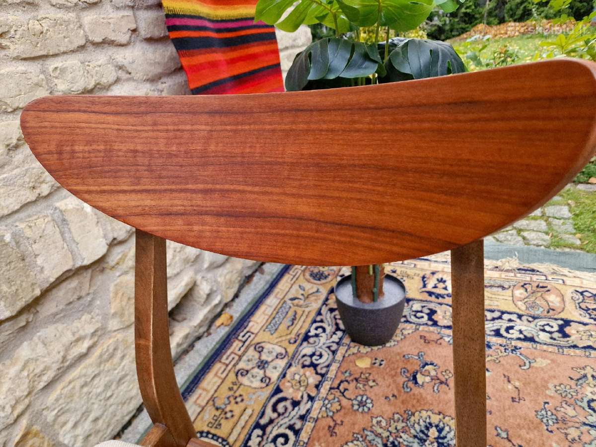 Vintažinės mid century bukmedžio/tiko kėdės - nuotraukos Nr. 18
